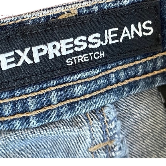 EXPRESS Flare Bootcut Jeans Stretch Blue Women’s Size 1/2 RN#54867. - Picture 5 of 16